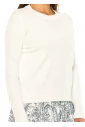 Pure Elegance Button-Trim Sweater