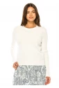 Pure Elegance Button-Trim Sweater