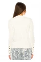 Pure Elegance Button-Trim Sweater