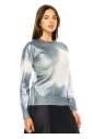 Silver Shimmer Gradient Knit Sweater