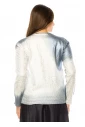 Silver Shimmer Gradient Knit Sweater