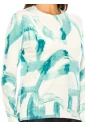 Cerulean Abstract Knit Top