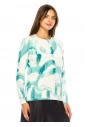 Cerulean Abstract Knit Top