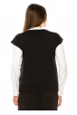 Black & White Trim Knit Vest