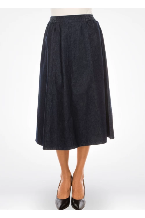 Essential Denim A-line Skirt