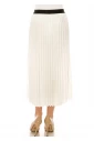 Classic Pleated White Skirt