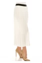 Classic Pleated White Skirt