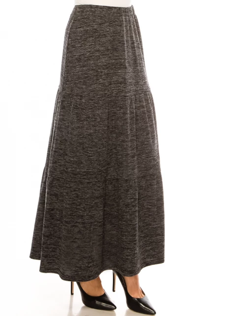 Twilight Haze Soft Knit Long Skirt