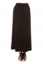 Black Rib-Knit Versatile Maxi Skirt