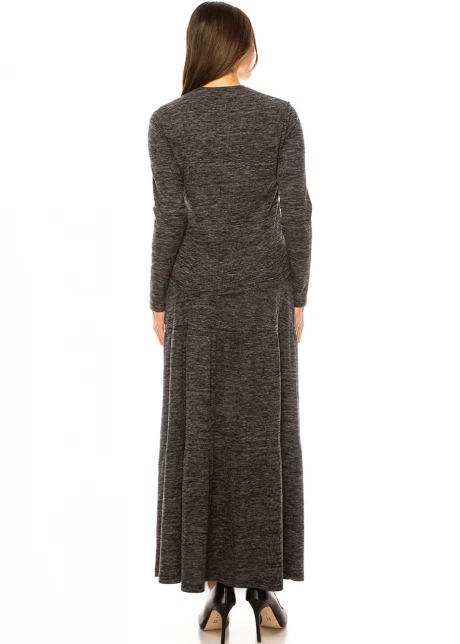Twilight Haze Soft Knit Long Skirt