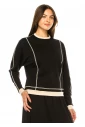 Classic Black & White Trimmed T-Shirt