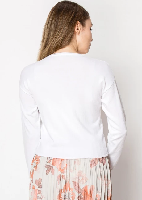 Simple White Crewneck Sweater