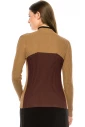 Black and Camel Quarter Zip