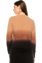 Ombre Rose Fuzzy Sweater