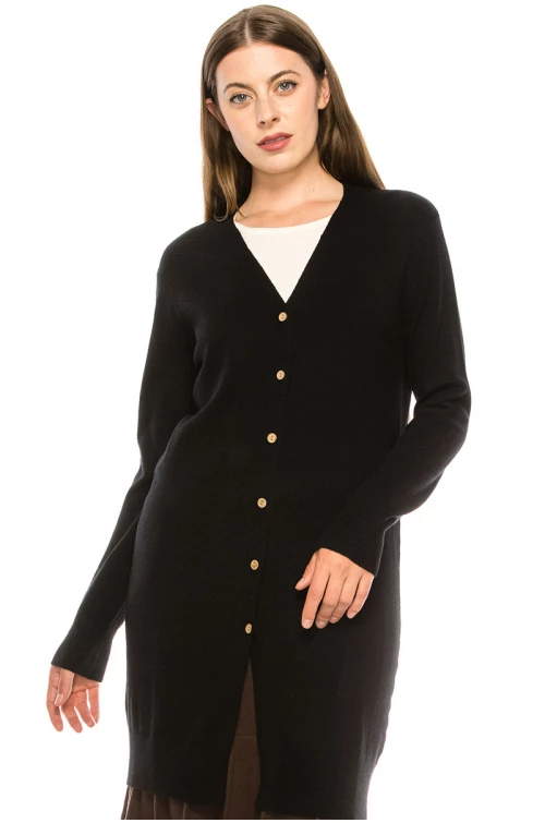 Classic Black Cardigan