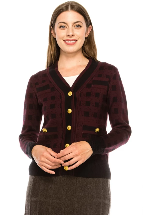 Gold Button Cardigan