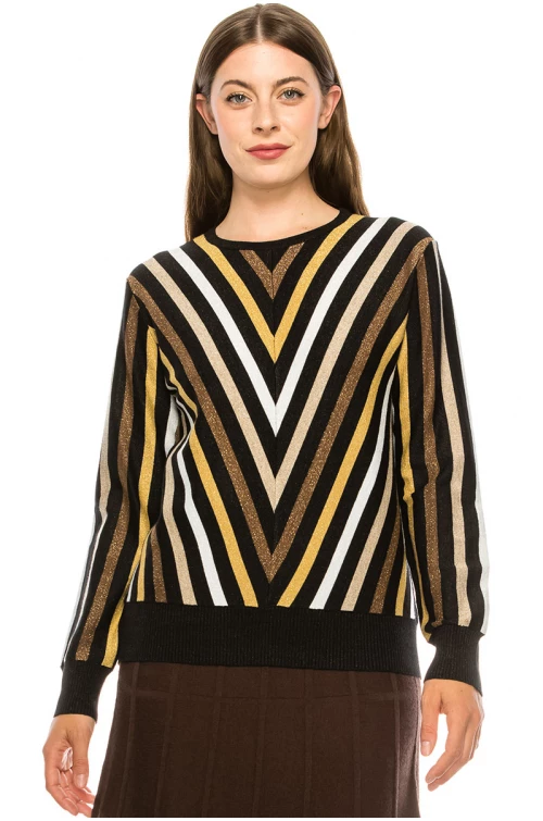 Multi V Sweater