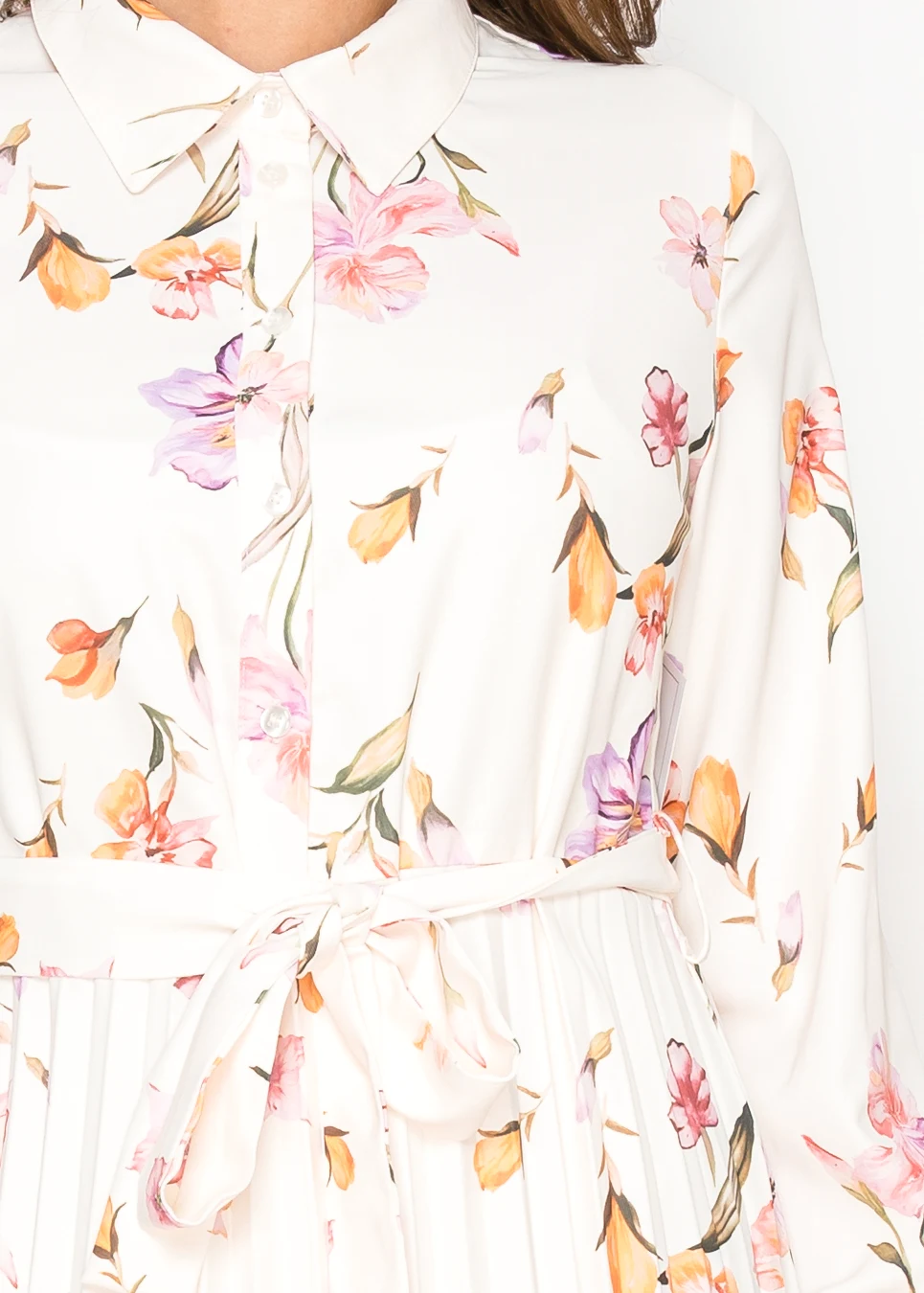 long sleeve floral shirt dress Grey Gloria Shirt Dress XS