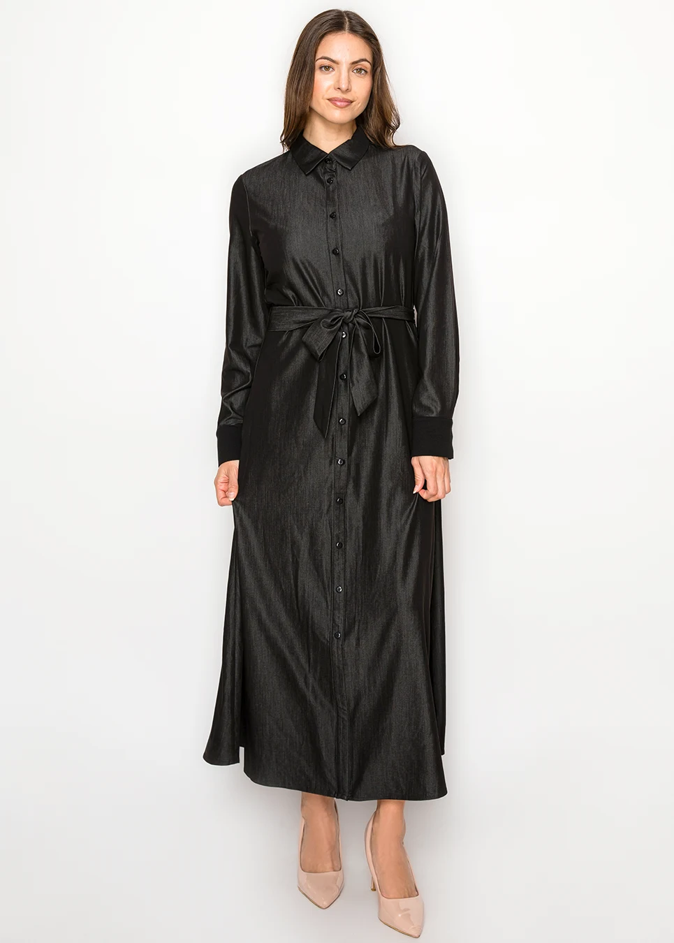 how to style denim overall dress Lana Roux Women's Baggy Maxi Medium Denim / Large Size:2-4 Dropship SKU 46.9 L 37.0 57.5 Walk Away With Me